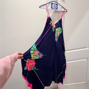 JB by Julie Brown Navy Dress with Floral Accents